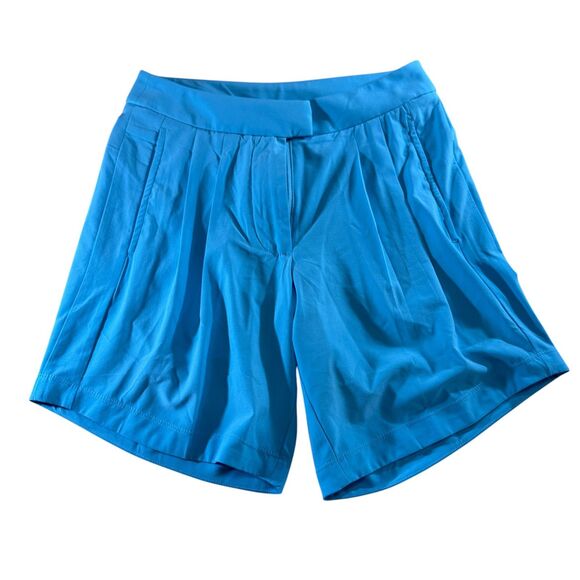 EUC Women's Nike Golf Flex Ace Pleated Shorts - Bright Blue (Size 0)‎ - Picture 1 of 5